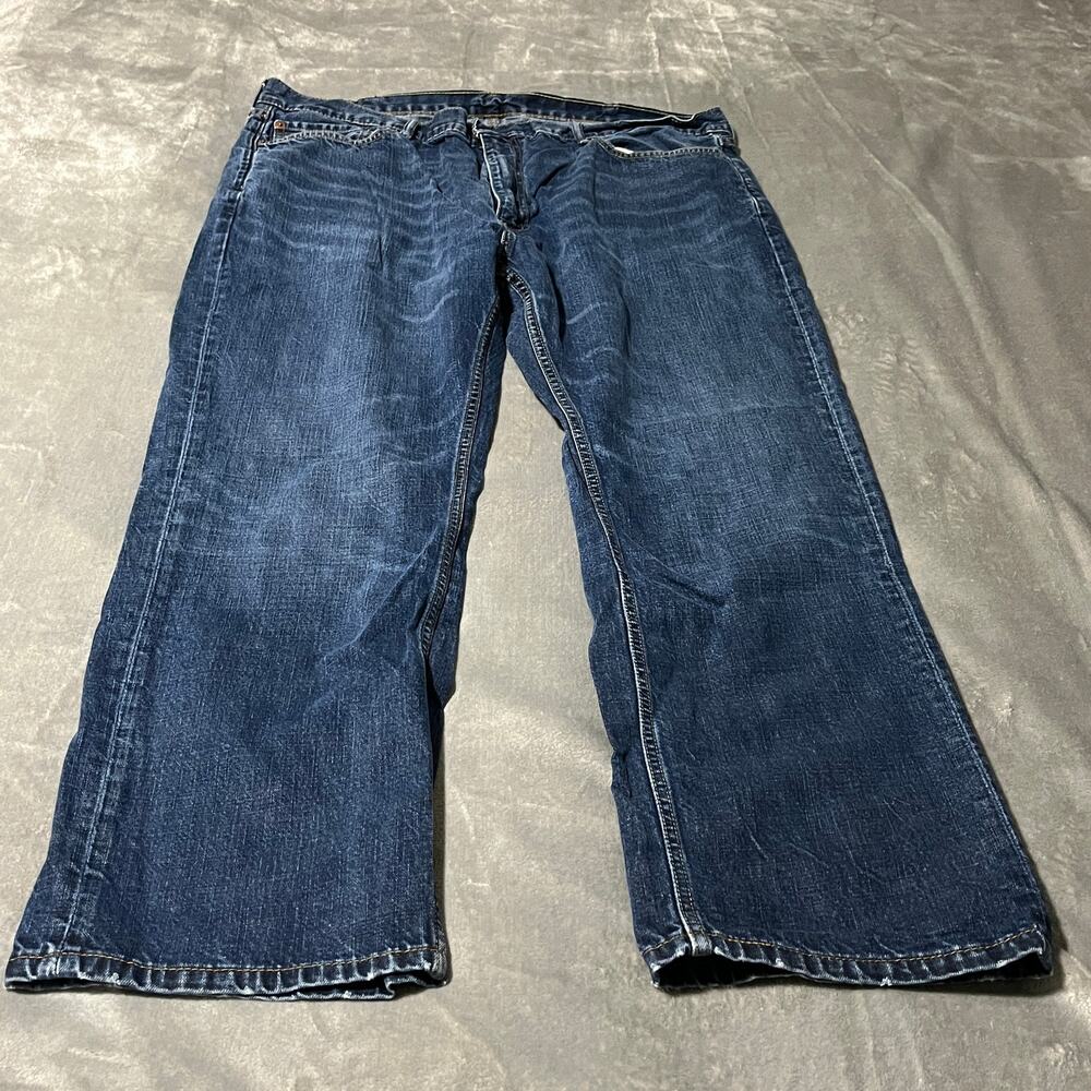 Levi's 559 Jeans Mens‎ Size 42X30 Blue Dark Wash Denim Straight Leg Casual